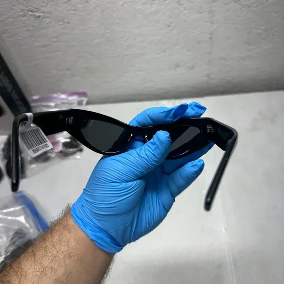 Dolce & Gabbana DG 4450 501/87 Black Plastic Sunglasses Dark Grey Solid Color - Picture 4 of 4